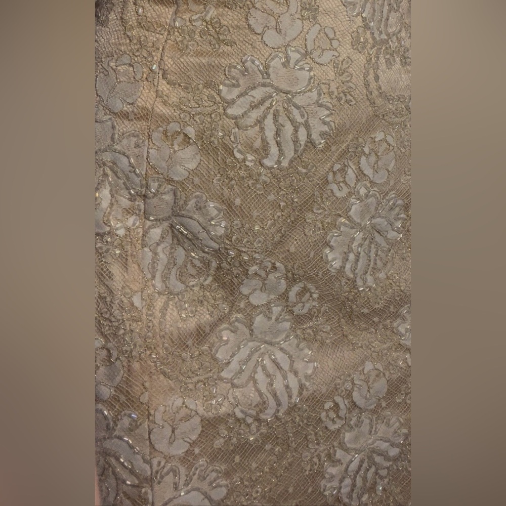 Carmen Marc Valvo Bridal Pink Floral Dress - Picture 4 of 8